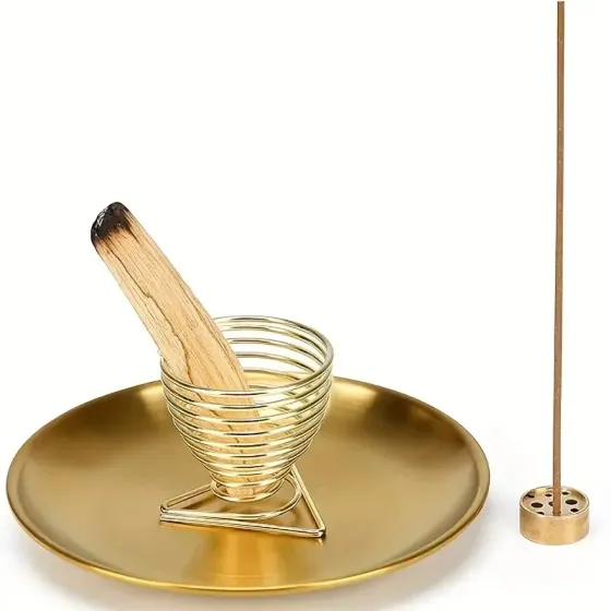 Тримач для Пало Санто та благовоній – універсальна золота підставка Київ