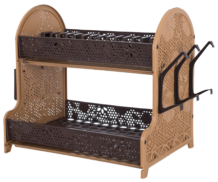 Сушка для посуду Violet House 0414 Ажур BROWN 28х40х38 см (7008631) Київ