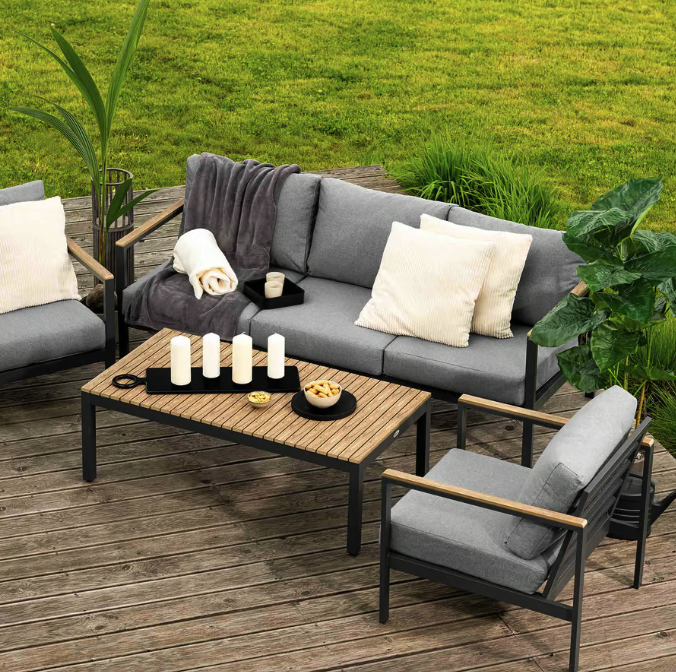 Комплект садових меблів Di Volio Tivoli графітовий/сірий Киев - изображение 6