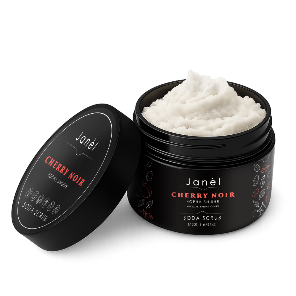 Содовый скраб Черная вишня Cherry Noir Janel 200 мл Киев - изображение 6