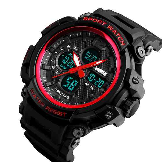 Skmei 1343 (1343RD) Black-Red SALE SBR Киев