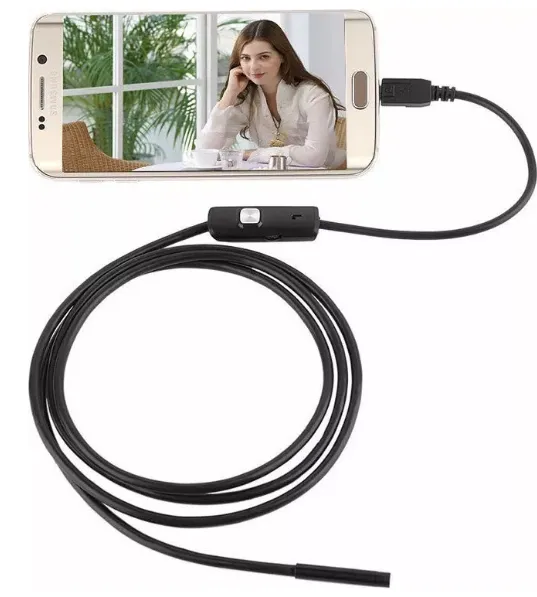 Ендоскоп-USB для телефона Android, інспекційна гнучка камера, IP67 вологозахист, підсвітка, 1м Харків - фото 5