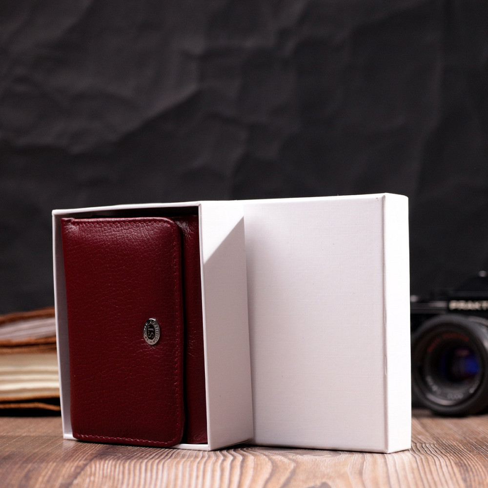 Женский кошелек горизонтального типа из натуральной кожи ST Leather 19479 Бордовый Киев - изображение 1