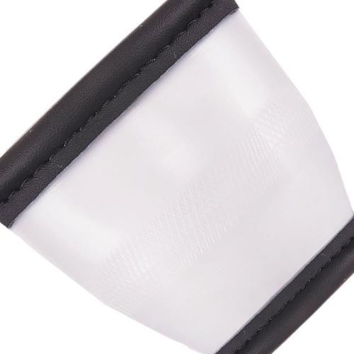 Чорний шкіряний чохол на кермо VLOD-L892 BK S з перфорацією та одним швом Харків - фото 7