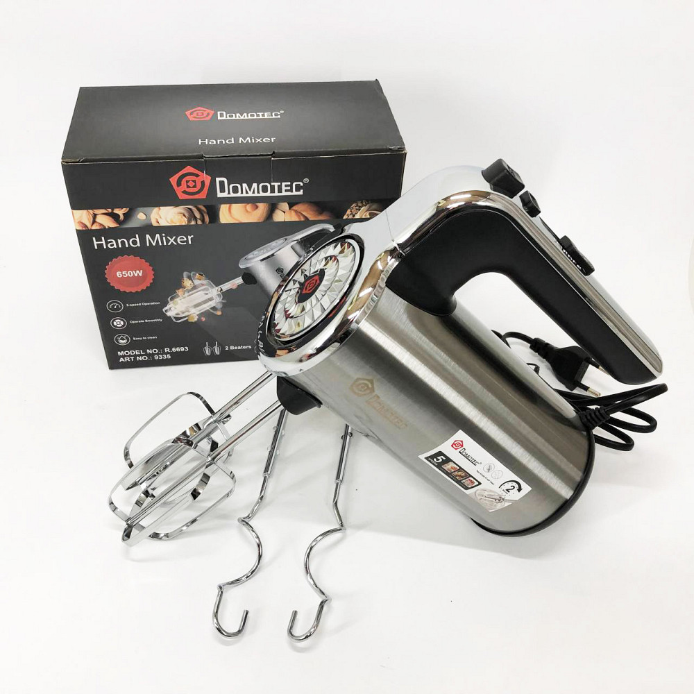 Ручний міксер з різними режимами швидкості, Міксер кухонний професійний для замішування сумішей QF-16 Львів - фото 12