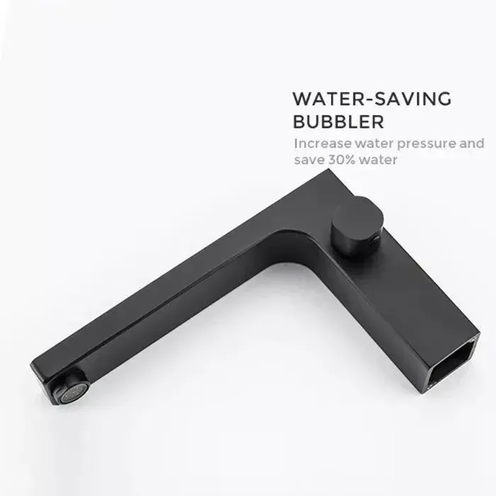 Смеситель на борт ванны GAPPO G1117-6 черный Киев - изображение 3