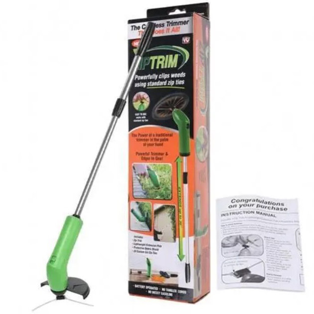 Садовий триммер для трави та кущів Zip Trim, Електричний тріммер з ліскою для саду VA-98 Львів - фото 9