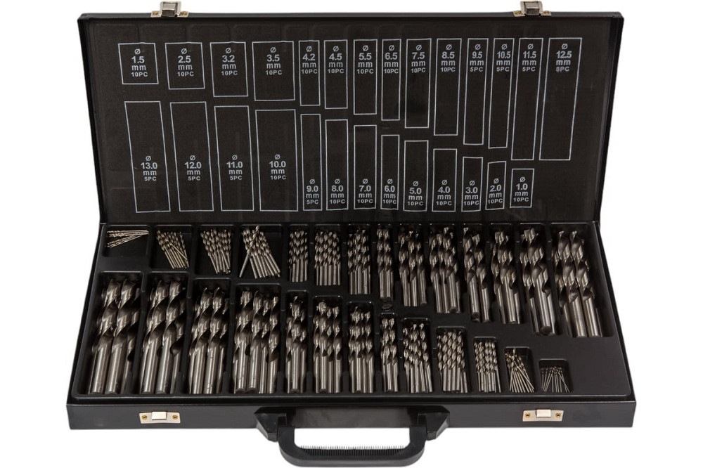 Набор сверл по металлу, 1-13 мм, 230 шт, HSS, в металлическом кейсе FORSAGE F-924U230 Одесса - изображение 3