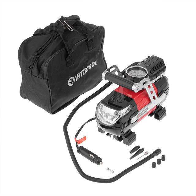 Автомобільний компресор INTERTOOL AC-0002, 12 В, один циліндр 30 мм - компресор з високою продуктивністю Львів - фото 10