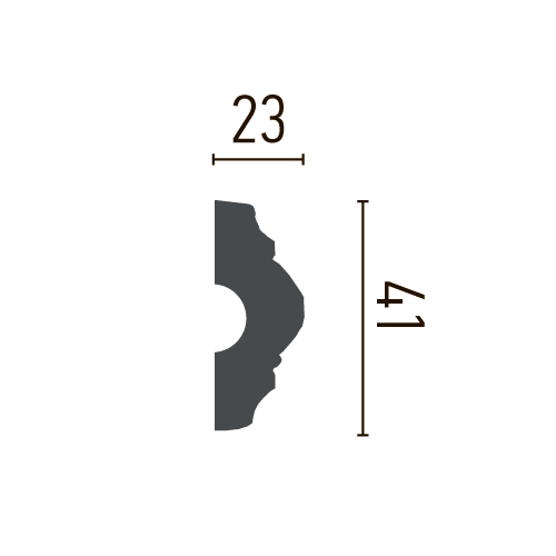 Молдинг полиуретановый с орнаментом Gaudi Decor CR 607 Днепр