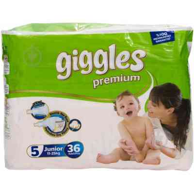 Подгузники Giggles Premium Junior 11-25 кг 36 шт (8680131201617) Винница