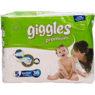 Подгузники Giggles Premium Junior 11-25 кг 36 шт (8680131201617) Винница - изображение 1