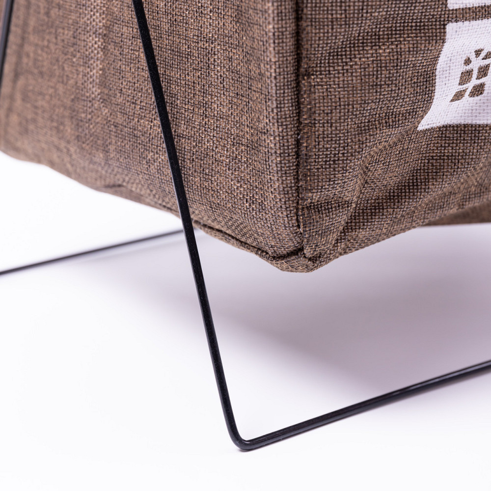 Yiwu Кошик для білизни на підставці 36×32×52 (см) м'який Коричневий HP-41-11HAKI Київ - фото 4