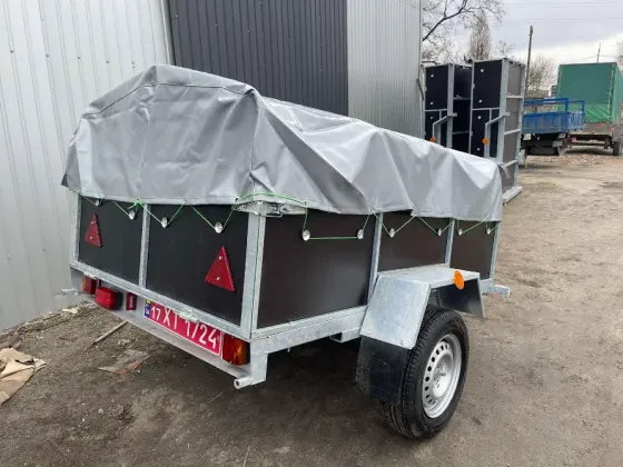 Новий причіп 200х130х43 оцинкований з бакеліту "Дніпро" Берегово