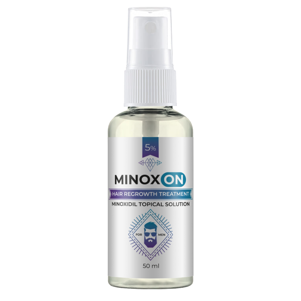 Чоловічий лосьйон для росту волосся Minoxidil 5% Minoxon 50 мл Київ - фото 1