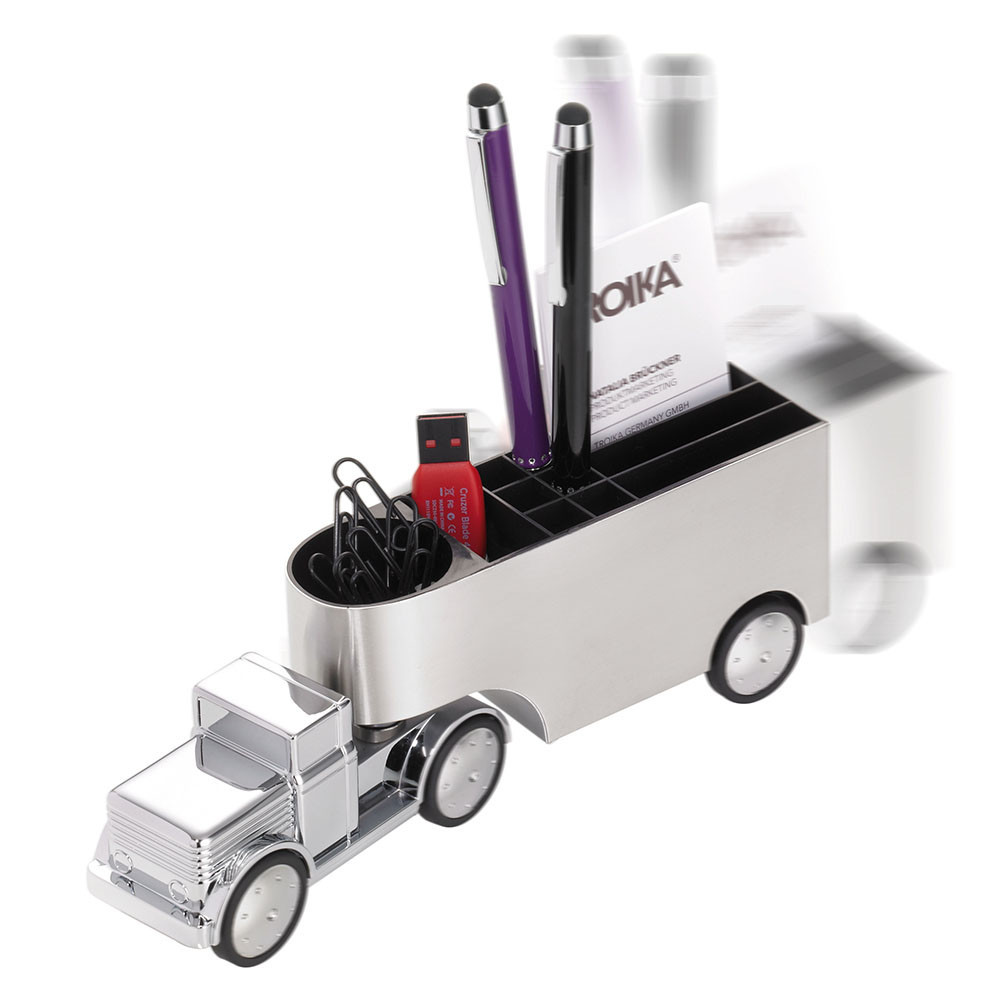 Органайзер настольный Troika Трак для канцелярии Хром Винница - изображение 2