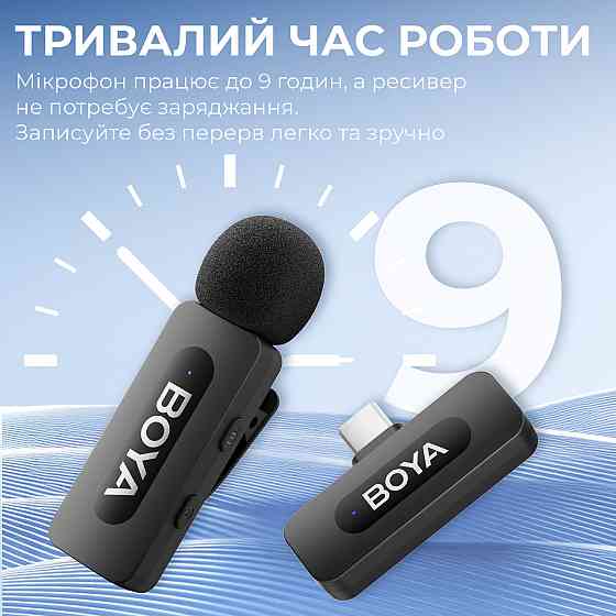Мікрофон BOYA BY-V20 Type-C Black ( 15707 ) Харків