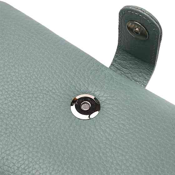 Интересное женское портмоне из натуральной кожи KARYA 21000 Серо-голубой Киев