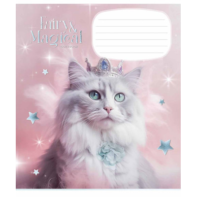 Зошит Школярик Fairy cats 12 аркушів лінія (012-3316L) Вінниця - фото 5