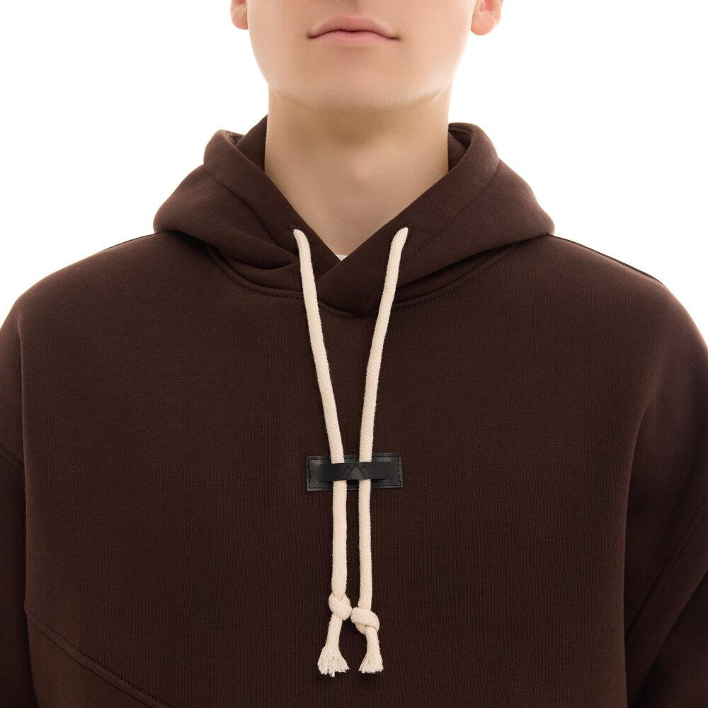 Шоколадний чоловічий спортивний костюм осінь/зима з капюшоном Pobedov Space Київ - фото 5