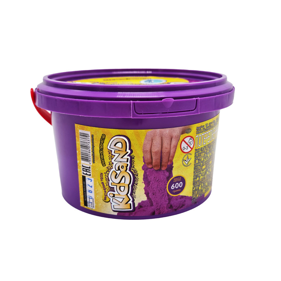Креативна творчість "Кінетичний пісок "KidSand" KS-01-05, 600 гр Фіолетовий Вінниця - фото 1