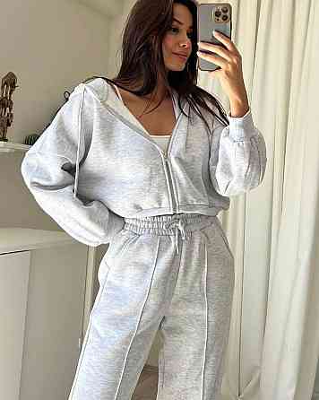 Женский стильный и комфортный тринитный костюм на флисе. Меланж, 42/44 Одесса