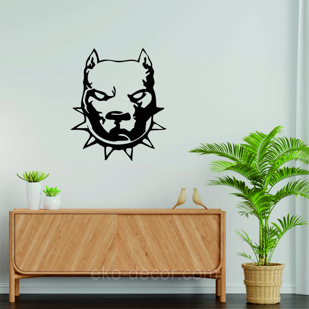 Декоративное настенное Панно «Питбуль», Декор на стену Киев - изображение 6