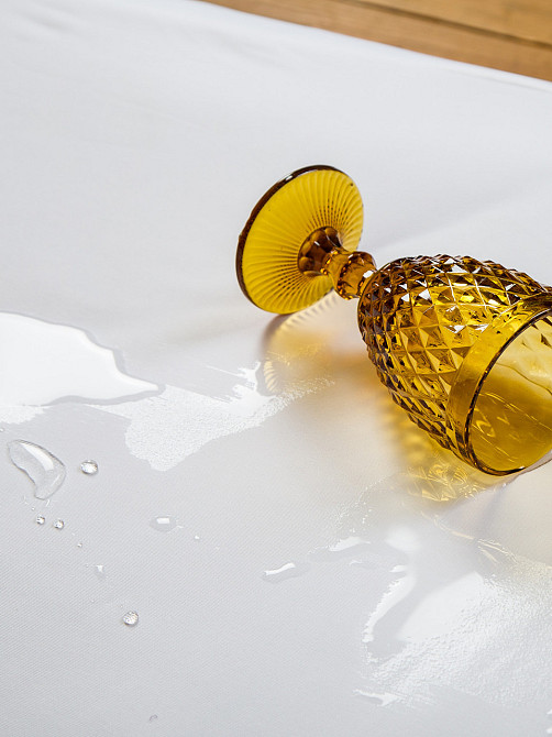 Ecotton Наматрасник Aqua-stop Ecotton 140х200 см водонепроникний з бортом по периметру білий Київ - фото 1