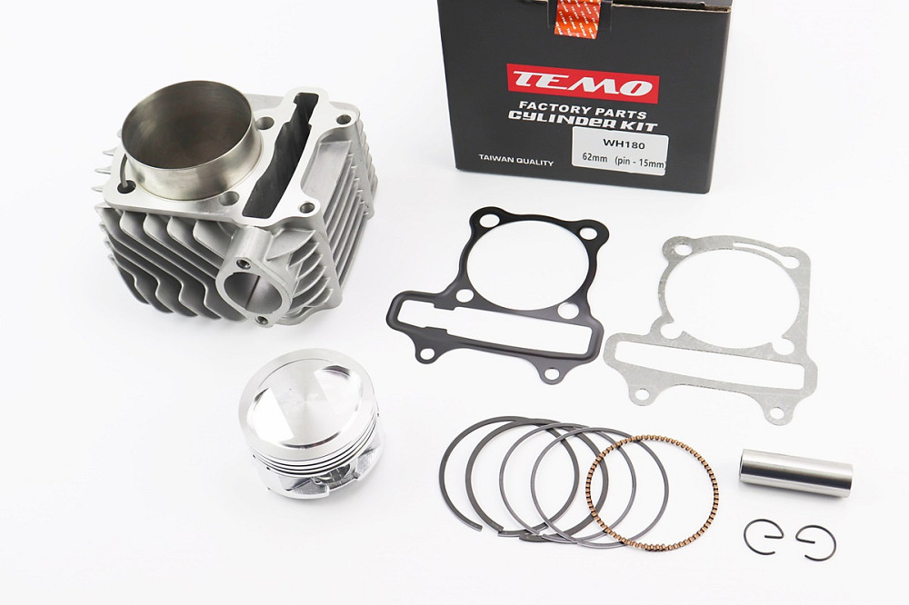 Циліндр к-кт (цпг) WH180 62мм (висота циліндра 69/90мм), (палець - 15мм), (див. фото розмірів) Тайвань Київ - фото 1