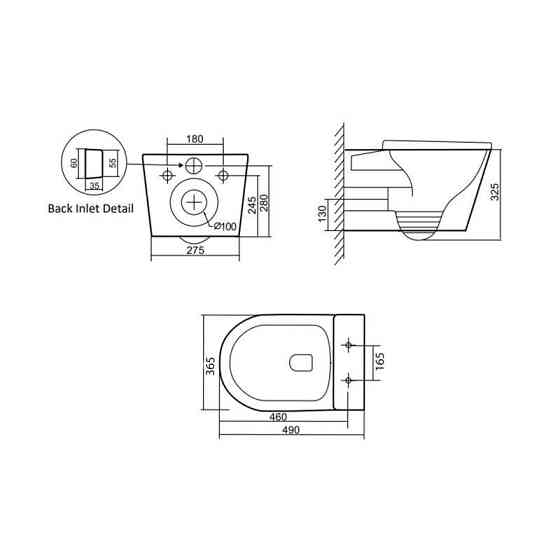 Унитаз подвесной Qtap Scorpio ML Ultra Quiet 490×365×325 мм, с сиденьем Soft-close MagLock, White QTSCOML26W49622 Киев
