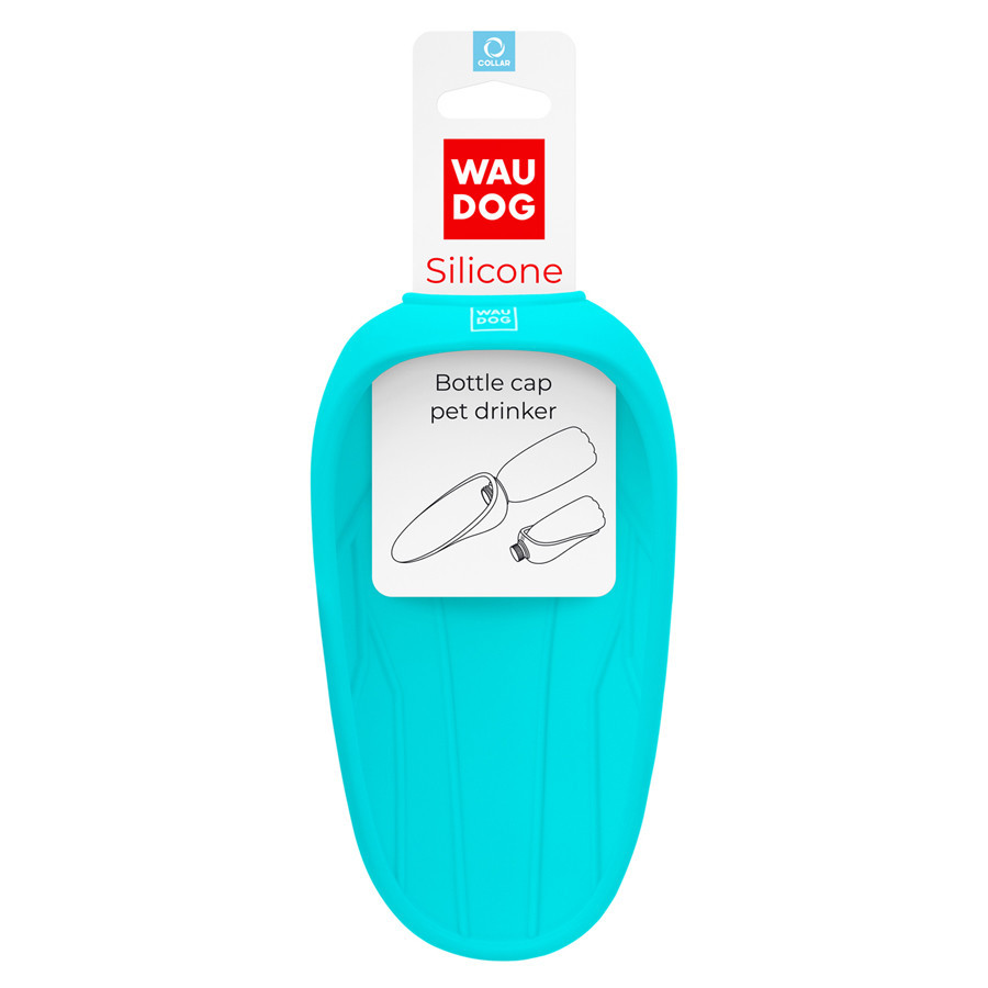 Поилка-насадка на бутылку WAUDOG Silicone, 165х90 мм голубой Киев - изображение 1