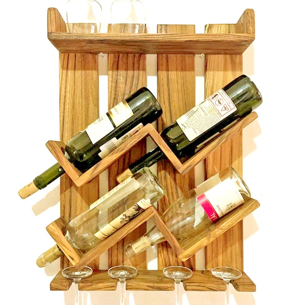 Настенная винная полка 