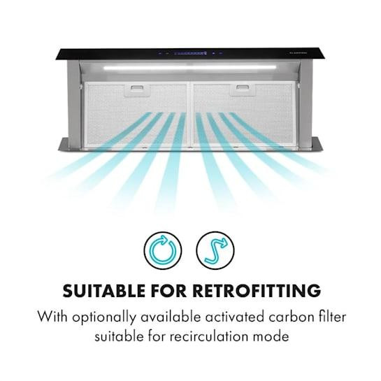 Витяжка прихованого монтажу Royal Flush 90 см 576 м3/год Klarstein Німеччина Рівне - фото 3