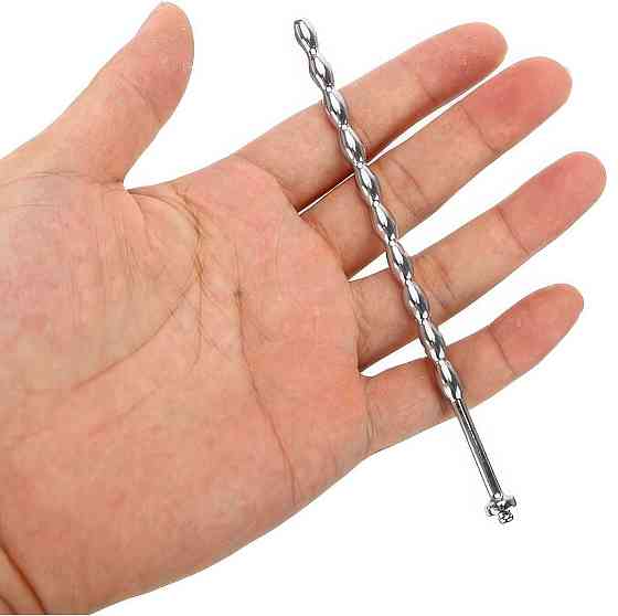 Уретральний стимулятор металевий Straight Rod 120x6 мм Сріблястий Вінниця