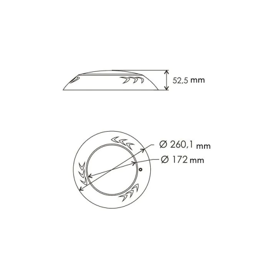 Прожектор светодиодный для бассейнов Aquajoy Graphite 003 252LED 21 Вт White. с заложенной Киев