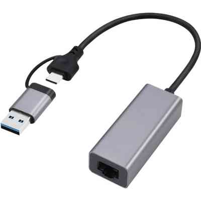 Адаптер USB-A /C to Lan 2.5 Gbit/s Cablexpert (A-USB3AC-LAN2G-01) Винница