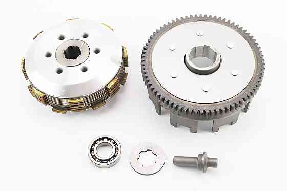 Зчеплення, маховик у зборі (6 болтів, маховик 73T) CB-150/200cc, тип 1 Киев