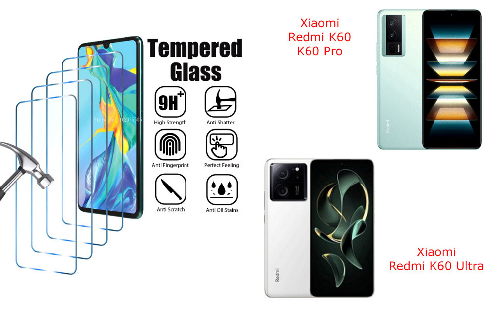 Защитное стекло ArmorGlass для Xiaomi Redmi K60, K60 Pro, K60 Ultra – устойчивое к царапинам и ударам Киев - изображение 1