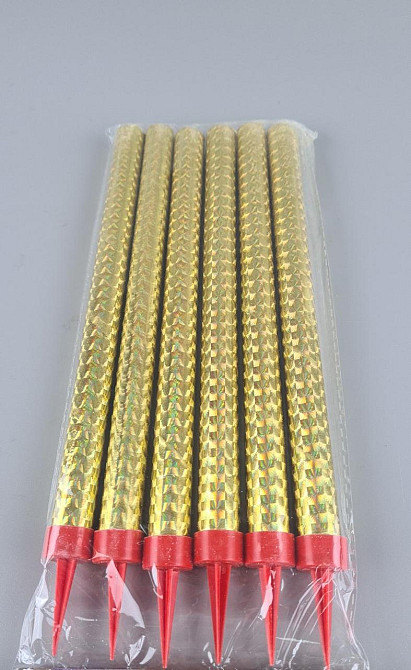 Фейерверк для торта (холодный фонтан), 20 см 6 шт (1 пачка) Харьков - изображение 2