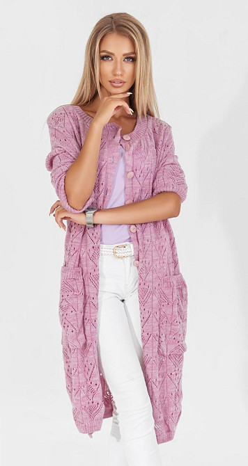 Ажурний кардиган із кишенями (42-46) Київ - фото 3