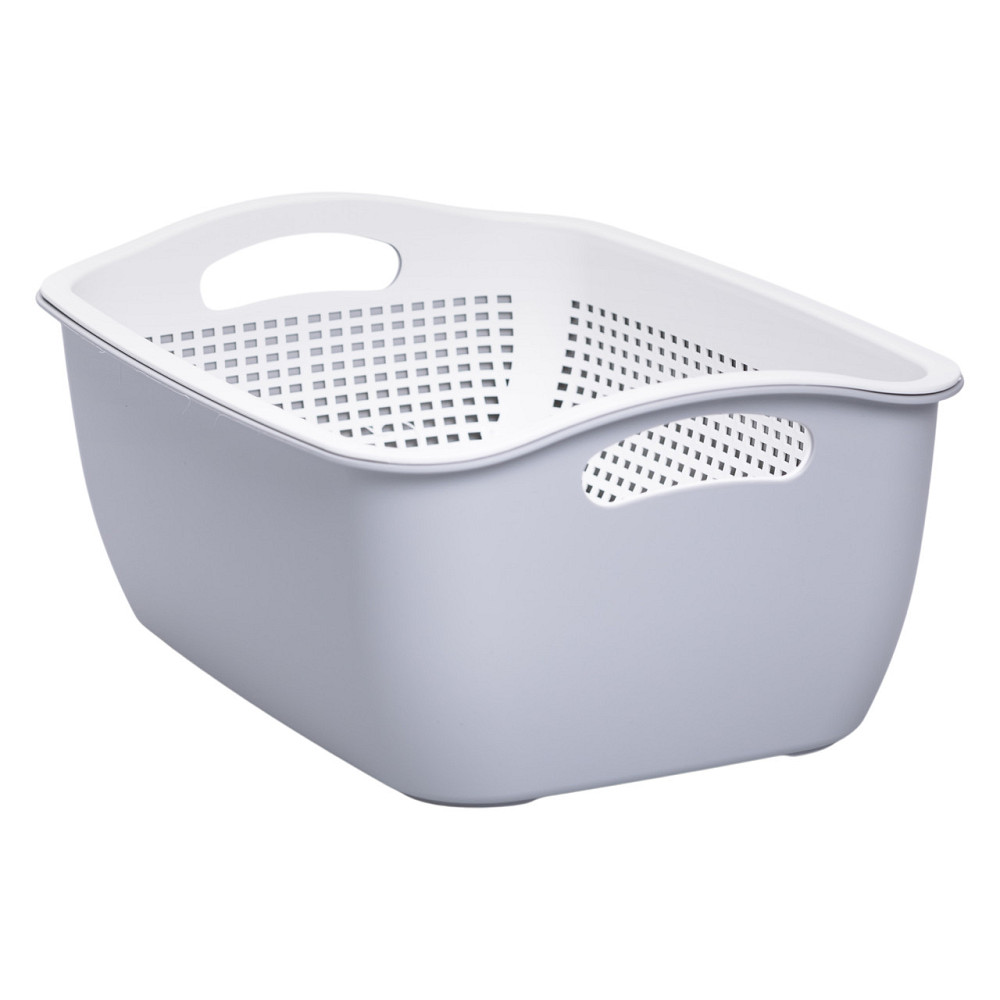 Yiwu Кошик-друшлак 2 в 1 для миття овочів, фруктів і зелені 32×23×13 (см) Сірий HP-45-5G Коломыя - изображение 4
