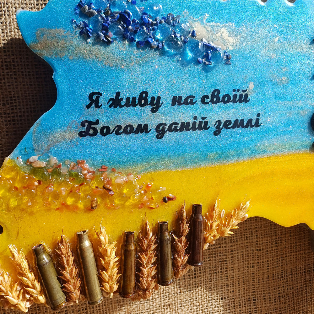 Часы настенные 60*38 см из эпоксидной смолы ручной работы 