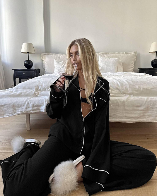 Жіноча стильна піжама двійка турецький трикотаж 46/48 Одеса - фото 4