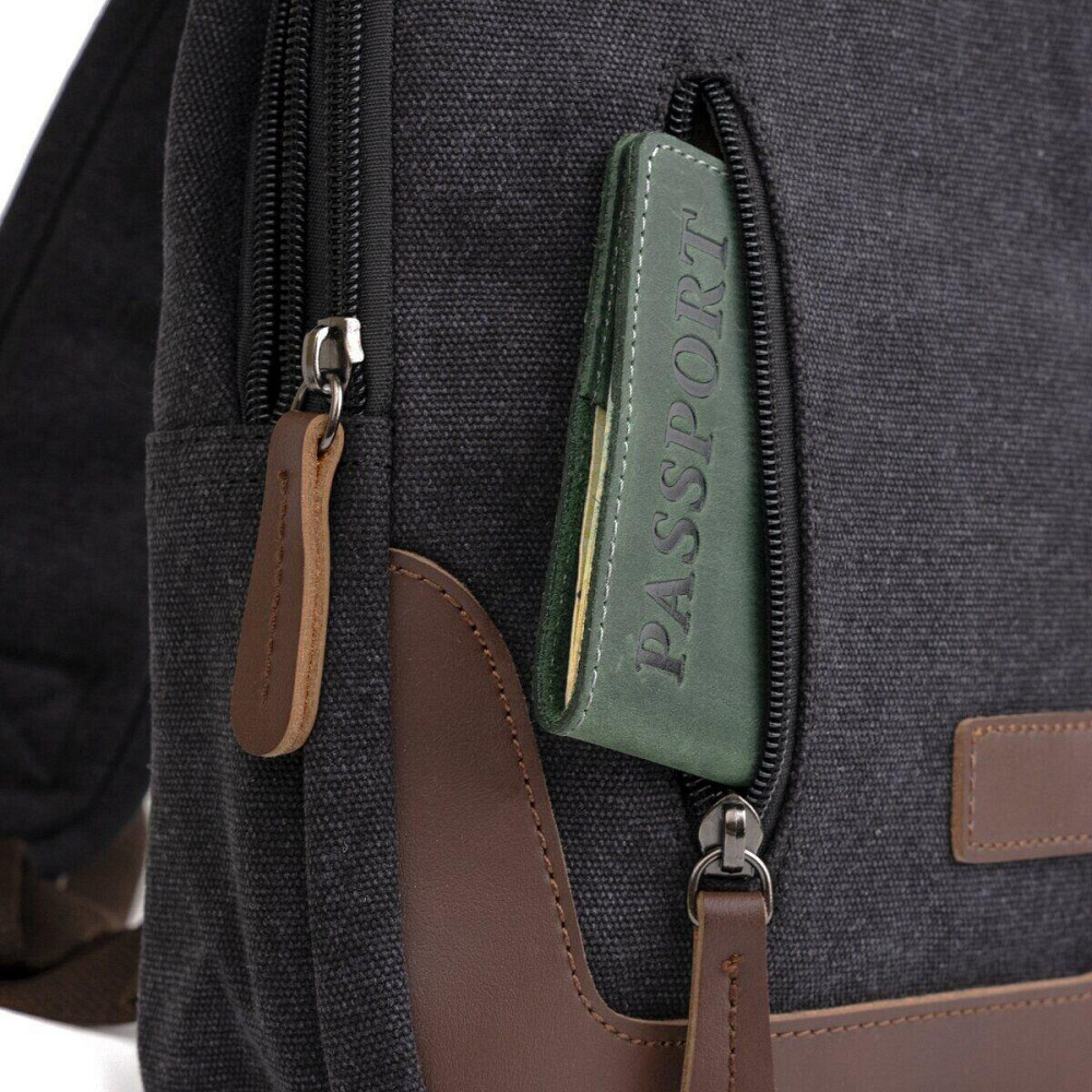 Сумка через плечо текстильная Vintage 20077 Черная Киев - изображение 5