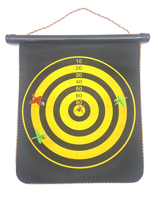 Дартс магнітний в тубусі 4 дротика розмір поля 35-31,5см 12 дюймів (MS 0099) Чернігів - фото 2