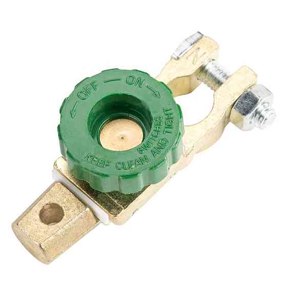 Клемма минусовая для автомобильного АКБ с выключателем массы 6-24В, металлическая, антикоррозийная Киев