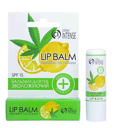 Гігієнічний бальзам для губ Канабіс та Лимон зволожуючий Colour Intense Запоріжжя