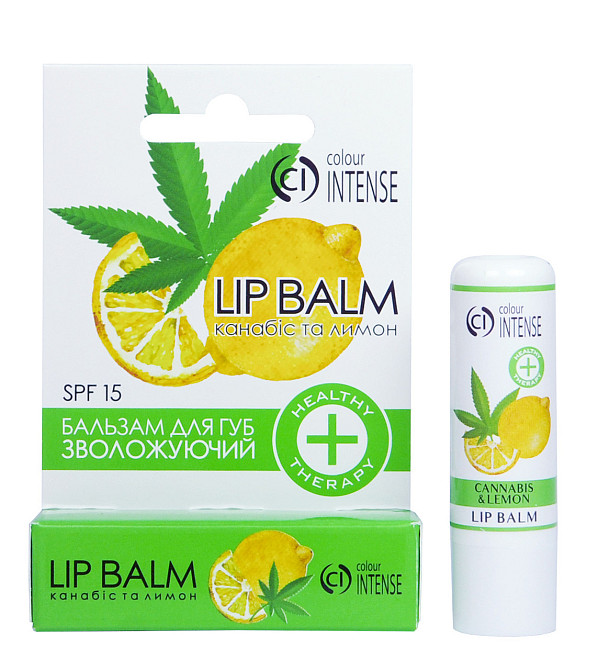 Гігієнічний бальзам для губ Канабіс та Лимон зволожуючий Colour Intense Запоріжжя - фото 1