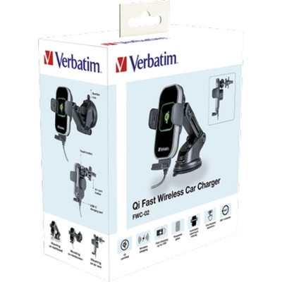 Універсальний автотримач Verbatim FWC-02 with Qi Fast Wireless Car Charger (49553) Вінниця - фото 6