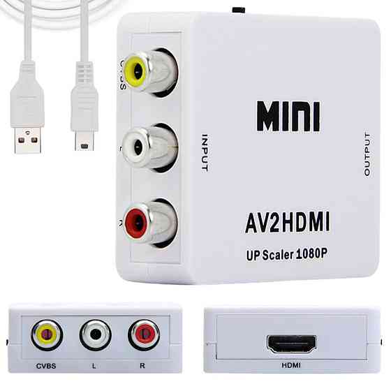 Конвертер відеосигналу з AV в HDMI,1080P,з USB SBR Київ
